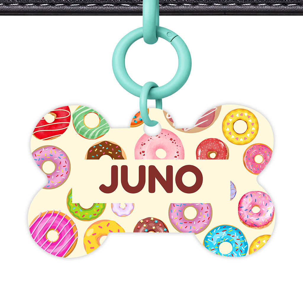 Donuts QR Smart Pet Id Tag Tag (Dog Tag & Cat Tag)