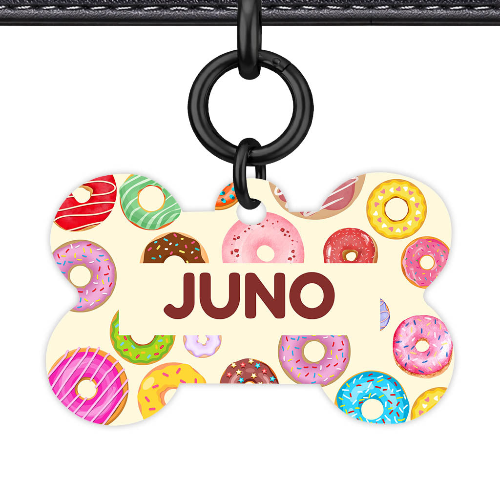 Donuts QR Smart Pet Id Tag Tag (Dog Tag & Cat Tag)