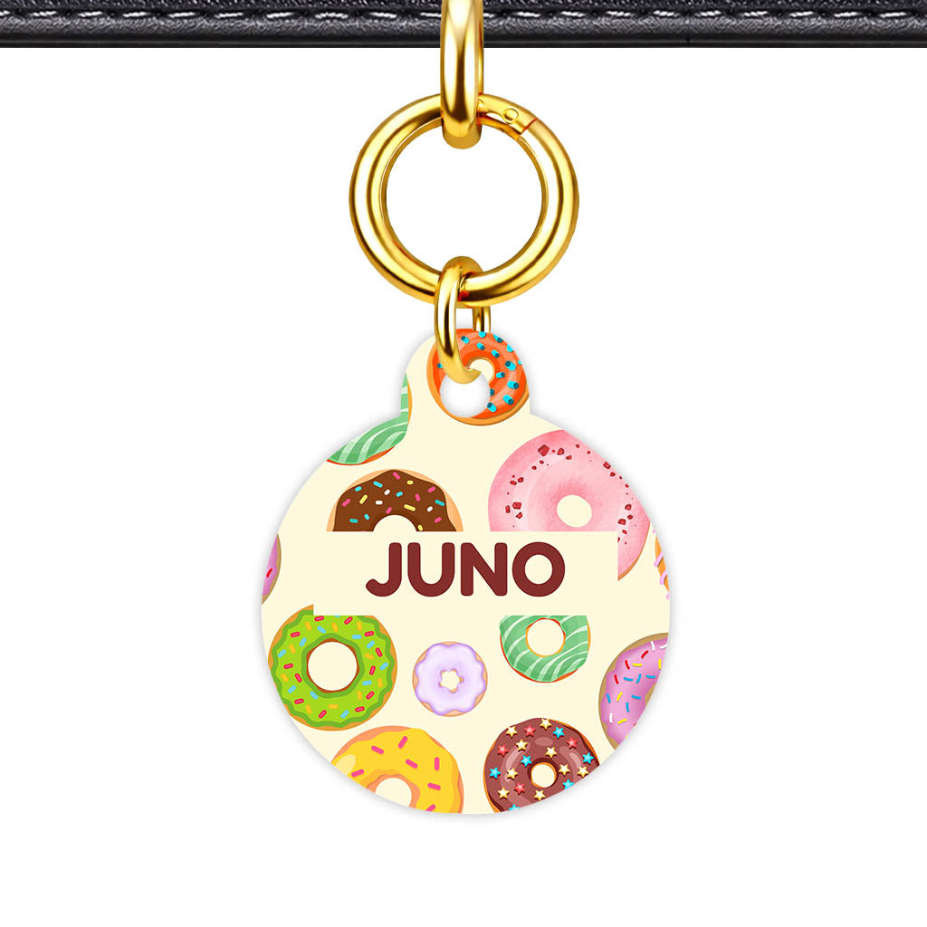 Donuts QR Smart Pet Id Tag Tag (Dog Tag & Cat Tag)