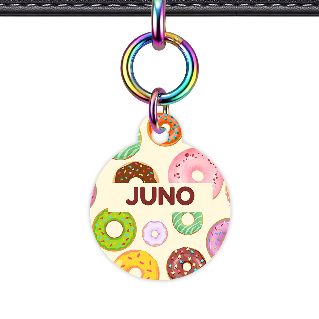 Donuts QR Smart Pet Id Tag Tag (Dog Tag & Cat Tag)