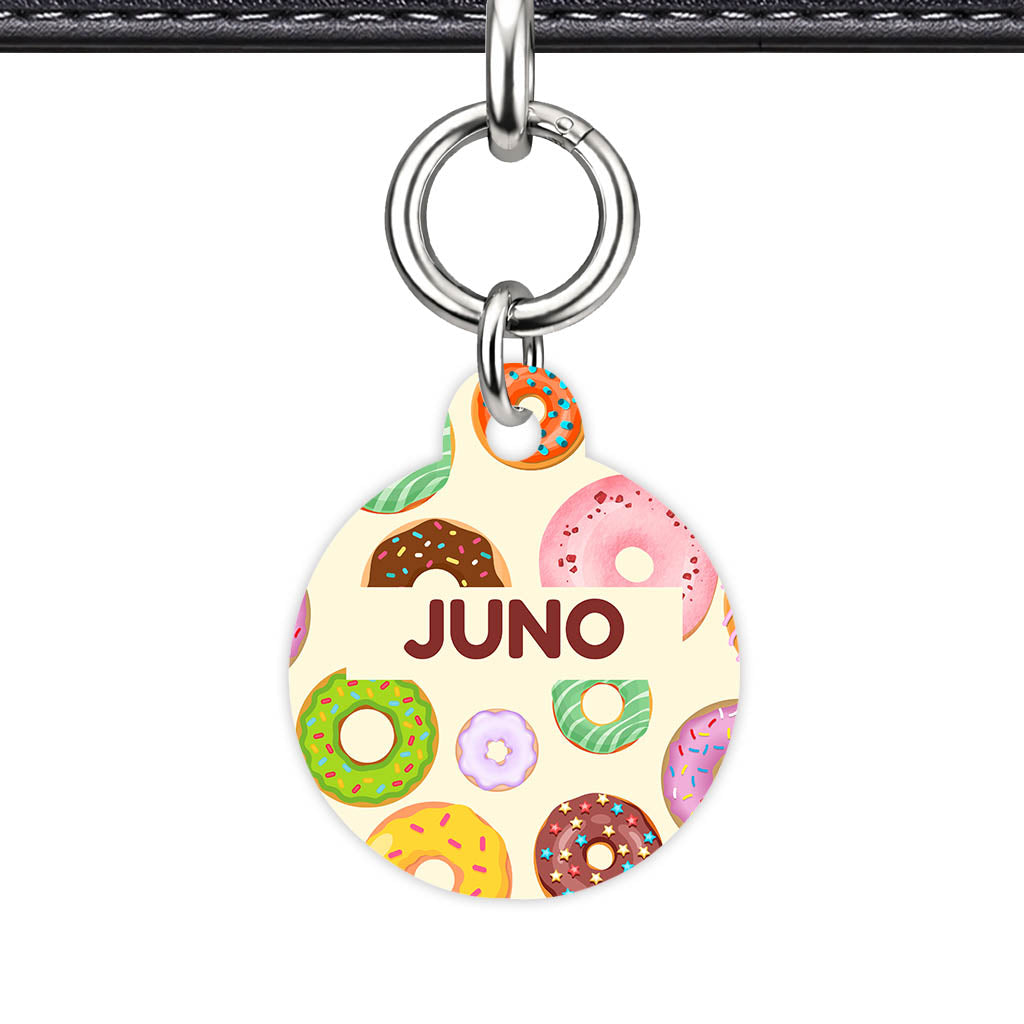 Donuts QR Smart Pet Id Tag Tag (Dog Tag & Cat Tag)