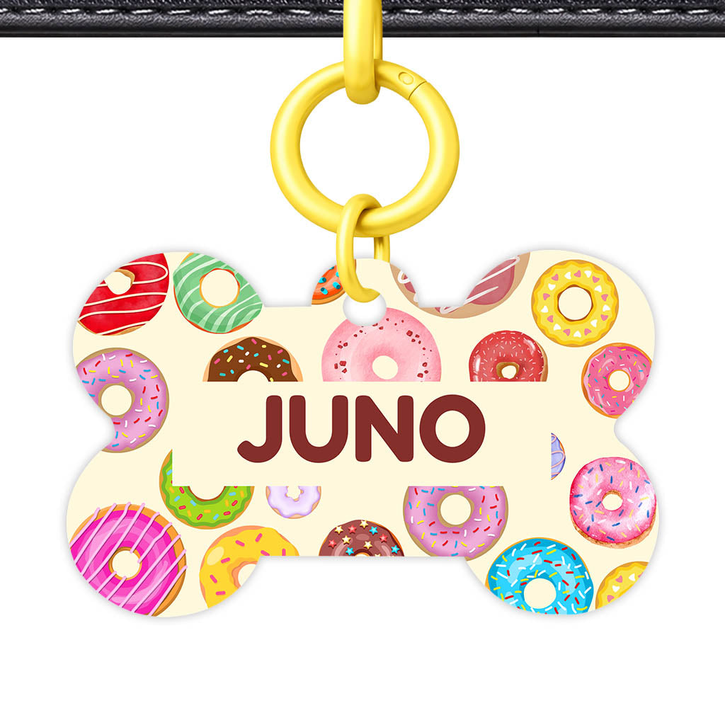 Donuts QR Smart Pet Id Tag Tag (Dog Tag & Cat Tag)