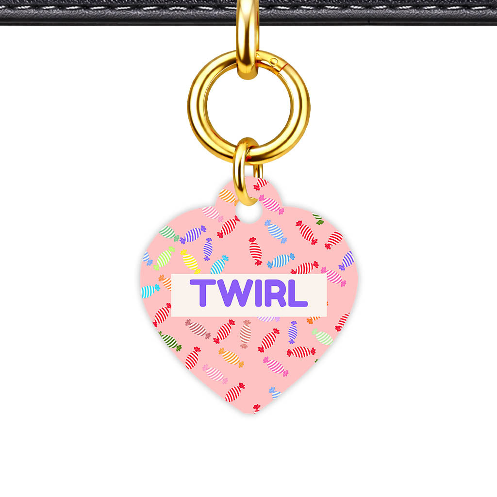 Patterns Dog Tag Gold QR Smart Vol 9 | 5 Designs | Heart Bone Circle | Pet ID Tag - Qr Smart Id Unique Lollies Qr Smart Pet Id Dog Tag And Cat Tag Pattern 0131