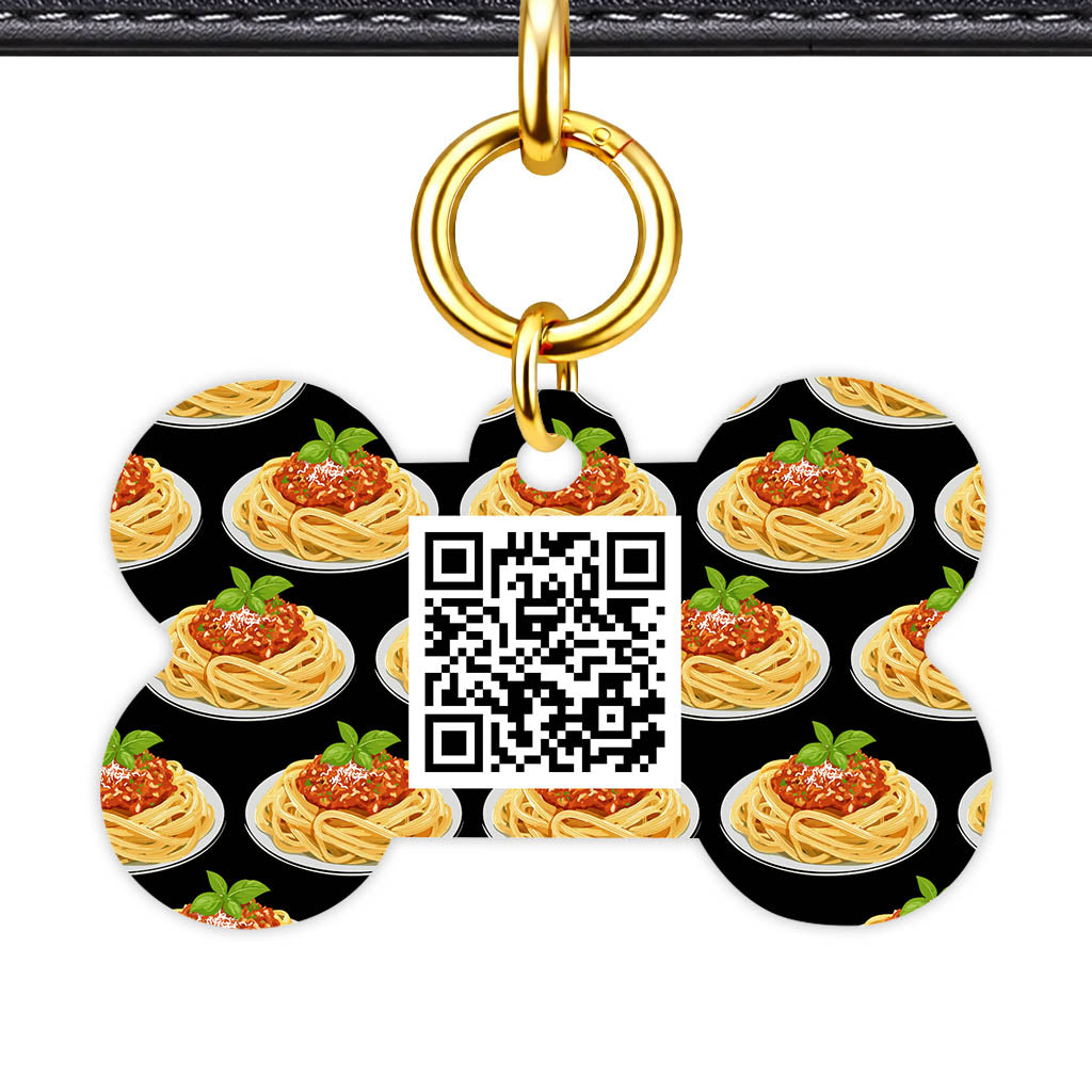 Spaghetti QR Smart Pet Id Tag Tag (Dog Tag & Cat Tag)