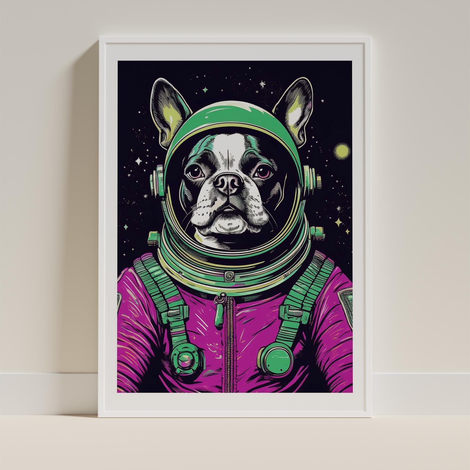 Boston Terrier Space Dogs Series image 9