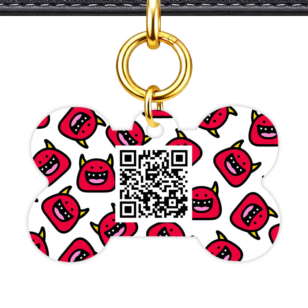 Devil QR Smart Pet Id Tag Tag (Dog Tag & Cat Tag)