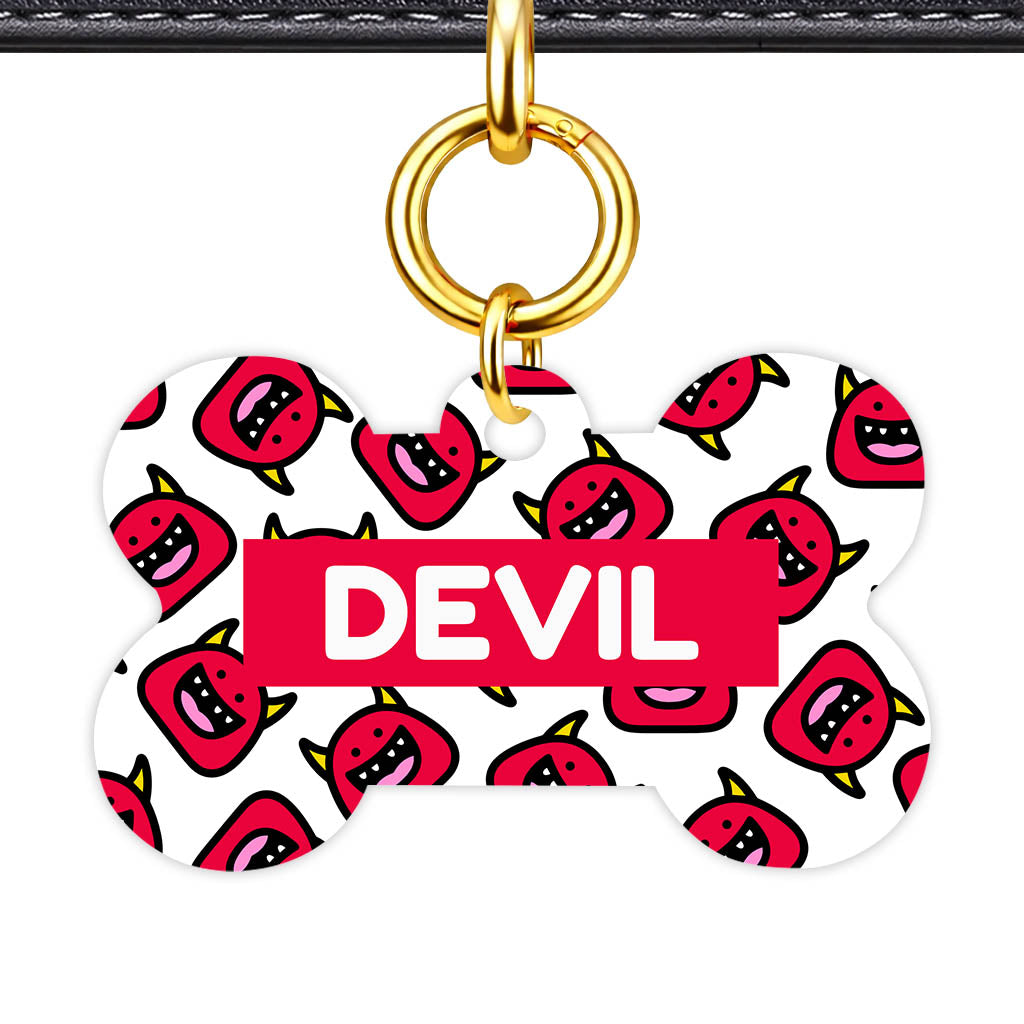 Devil QR Smart Pet Id Tag Tag (Dog Tag & Cat Tag)