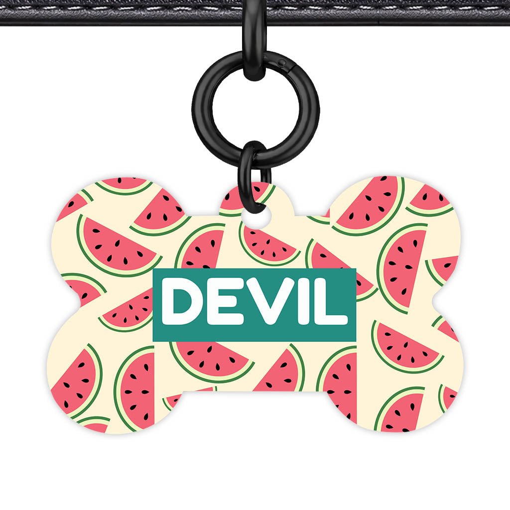 Watermelon Slice QR Smart Pet Id Tag Tag (Dog Tag & Cat Tag)