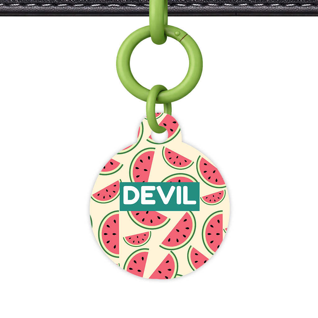 Watermelon Slice QR Smart Pet Id Tag Tag (Dog Tag & Cat Tag)