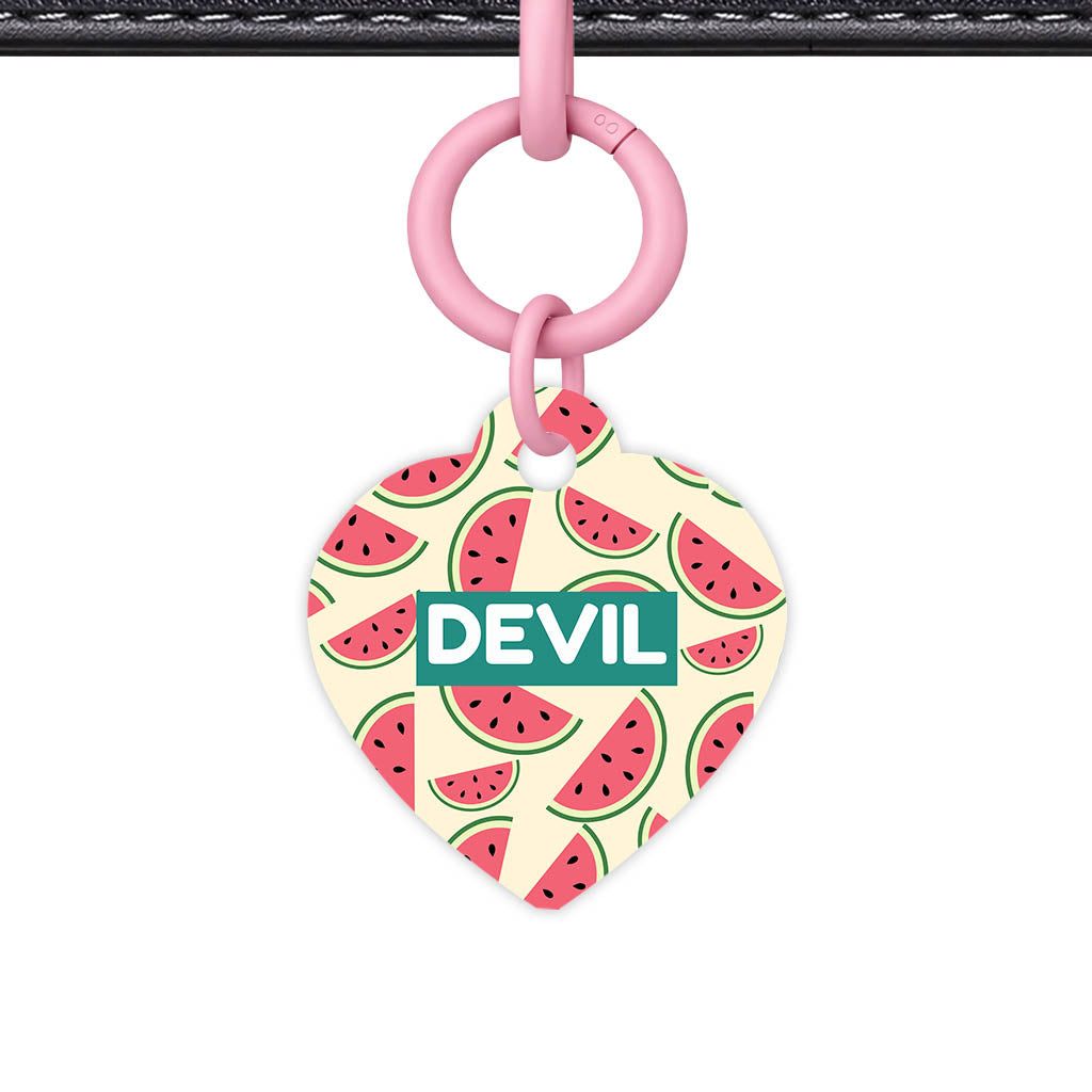 Watermelon Slice QR Smart Pet Id Tag Tag (Dog Tag & Cat Tag)