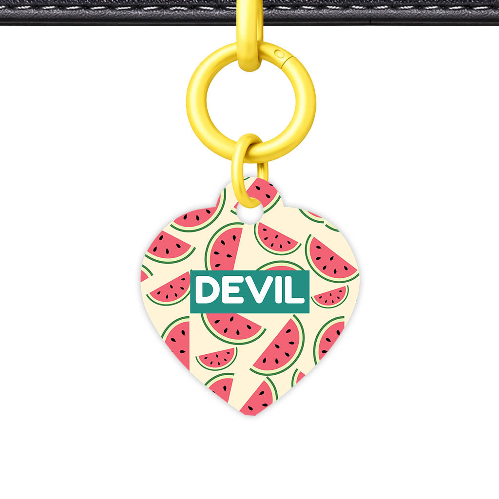 Watermelon Slice QR Smart Pet Id Tag Tag (Dog Tag & Cat Tag)