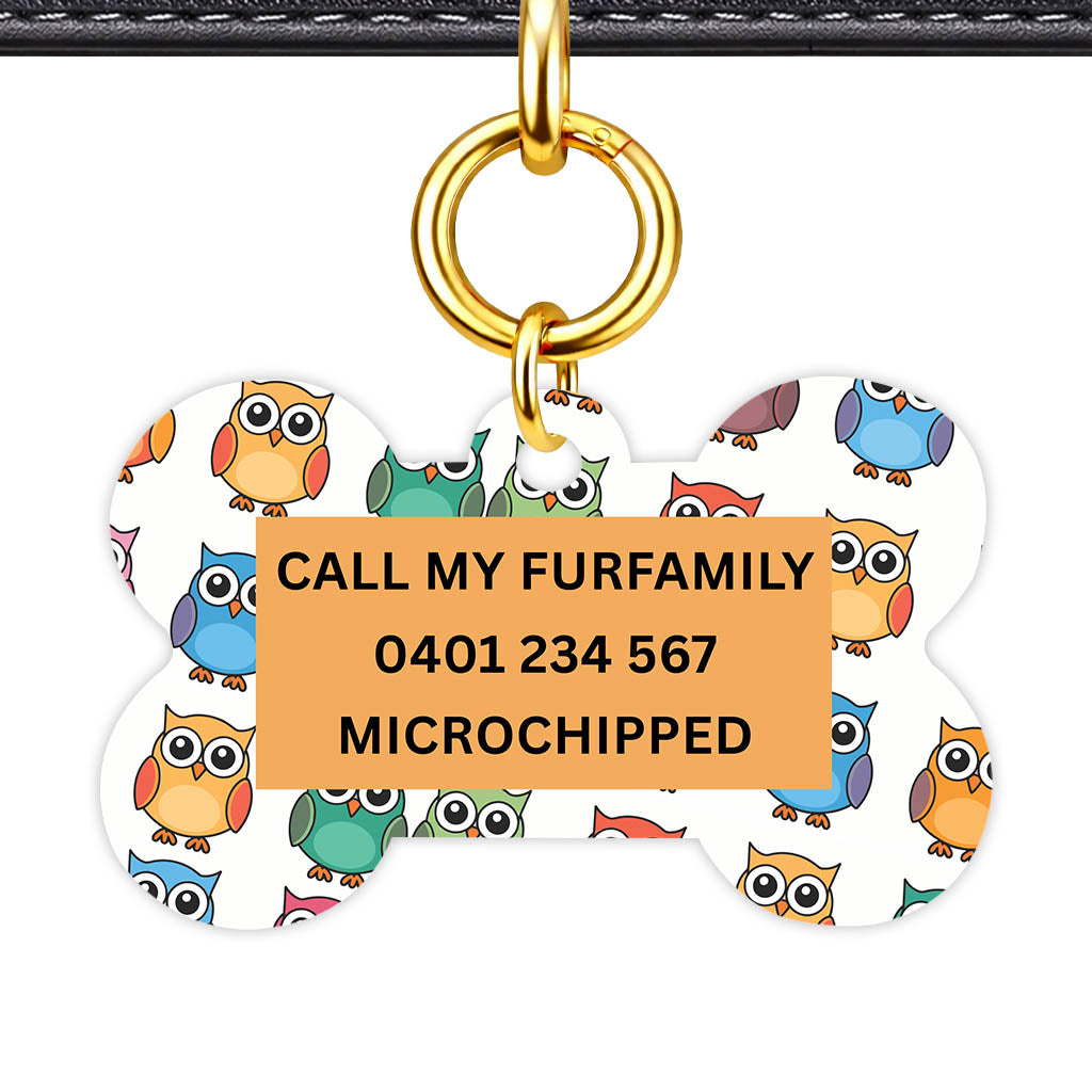Owls Classic Pet ID Tag (Dog Tag & Cat Tag)