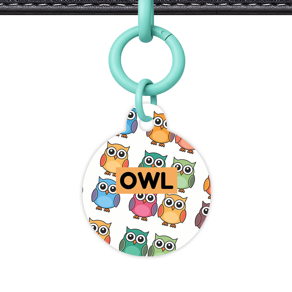 Owls QR Smart Pet Id Tag Tag (Dog Tag & Cat Tag)