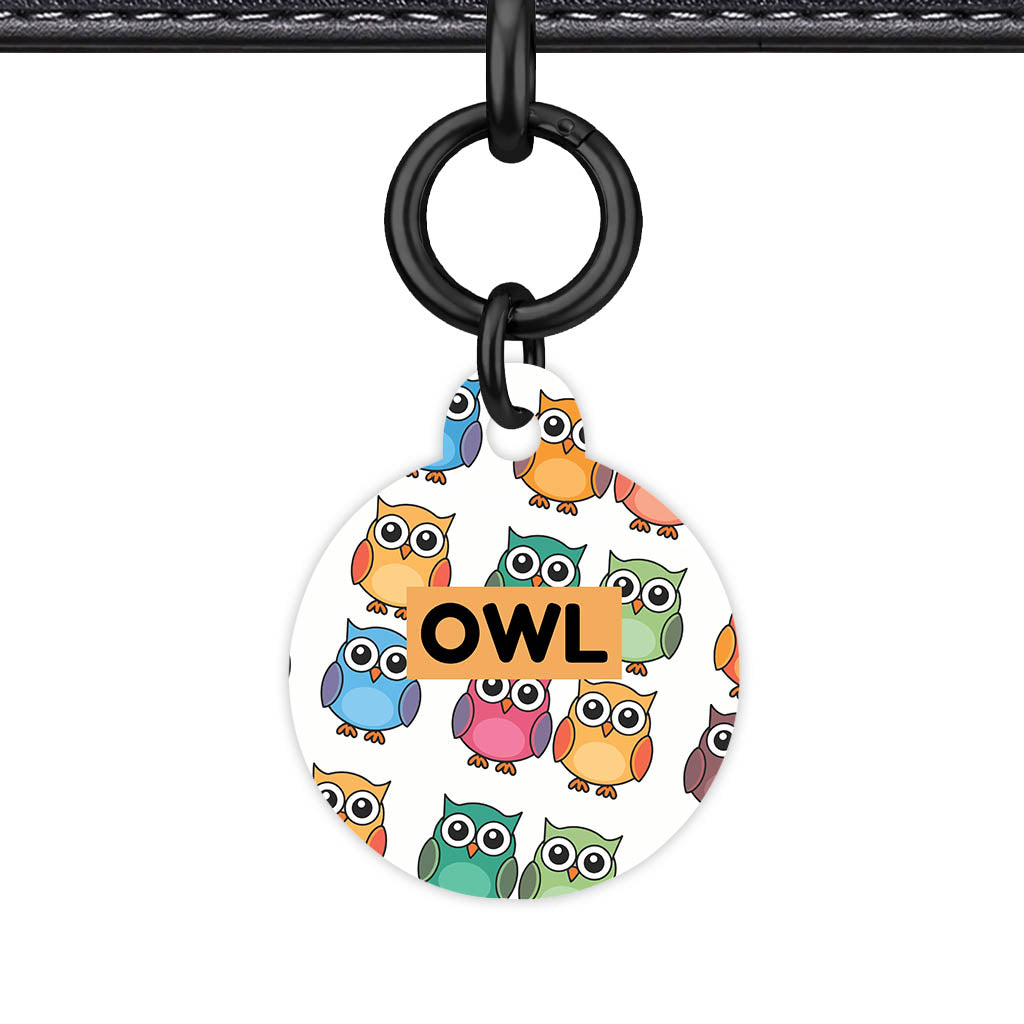 Owls QR Smart Pet Id Tag Tag (Dog Tag & Cat Tag)