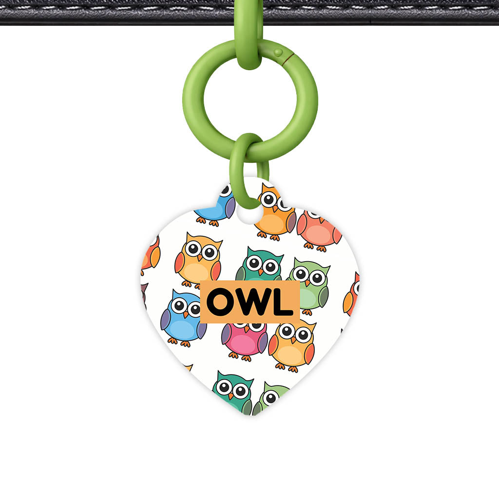 Owls QR Smart Pet Id Tag Tag (Dog Tag & Cat Tag)