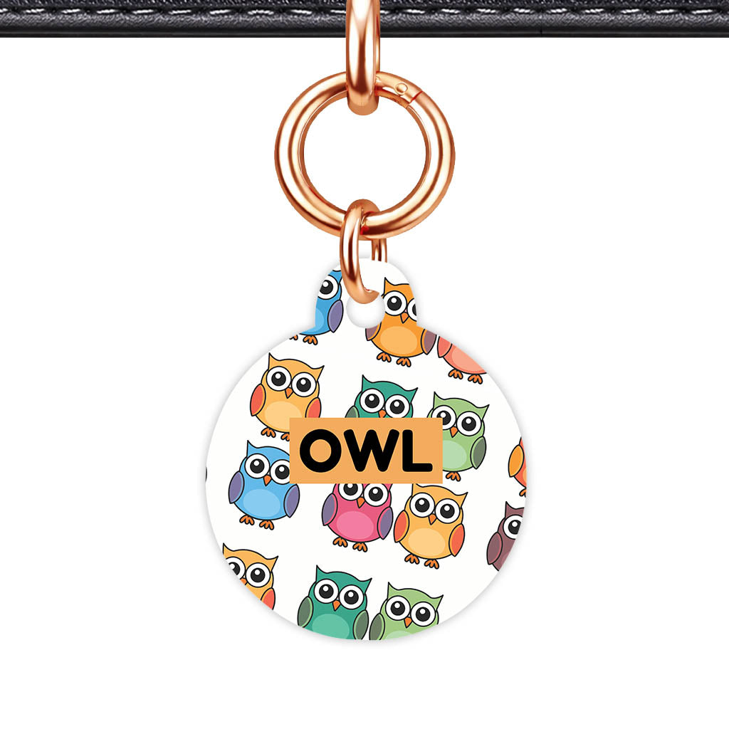 Owls QR Smart Pet Id Tag Tag (Dog Tag & Cat Tag)