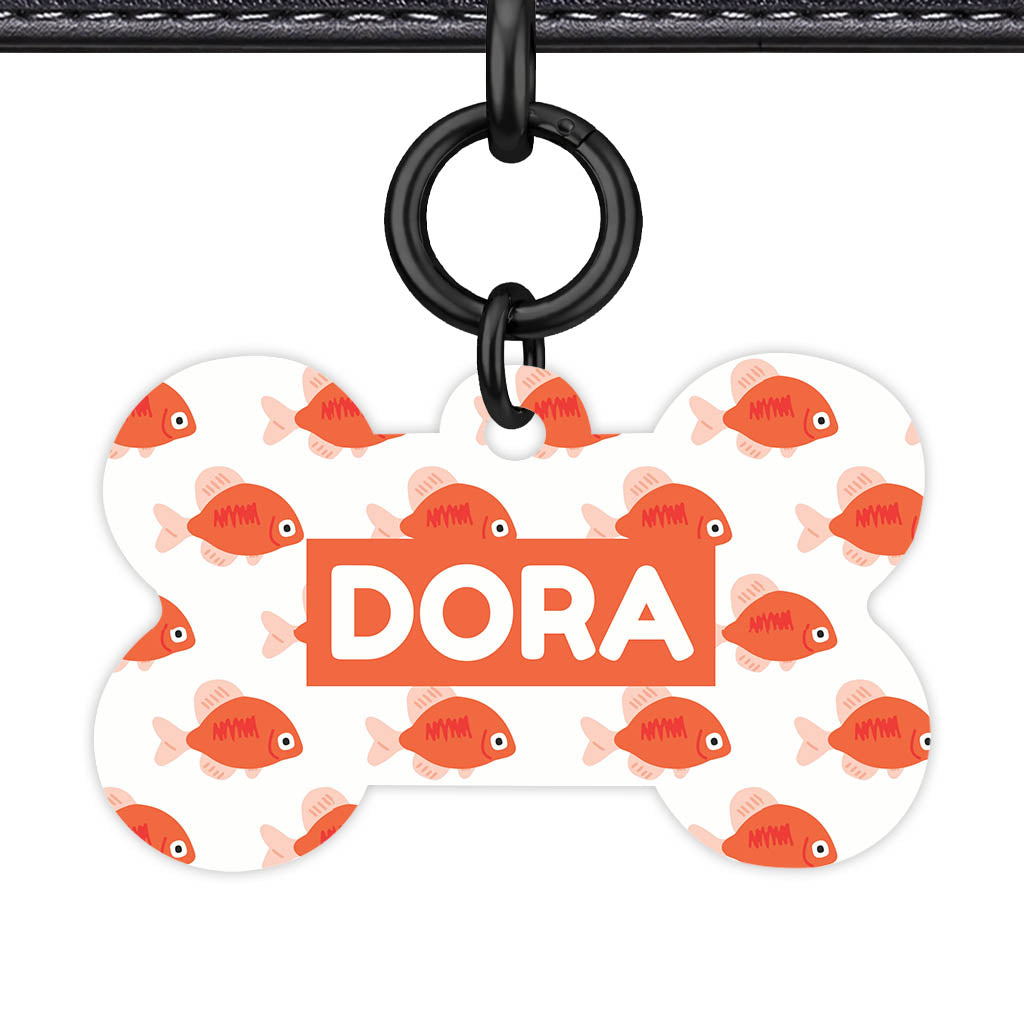 Orange Fishies Classic Pet ID Tag (Dog Tag & Cat Tag)