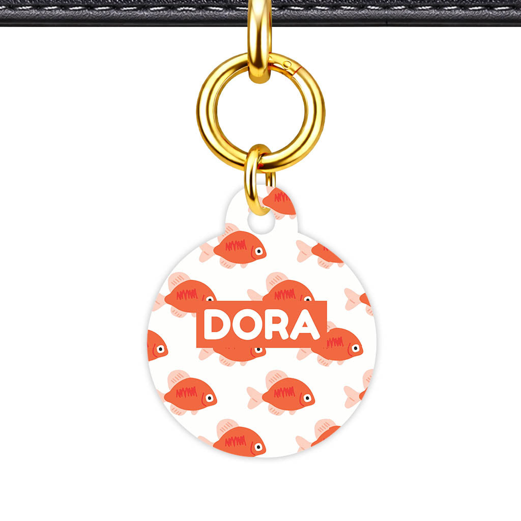 Orange Fishies Classic Pet ID Tag (Dog Tag & Cat Tag)