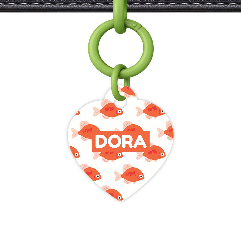 Orange Fishies Classic Pet ID Tag (Dog Tag & Cat Tag)