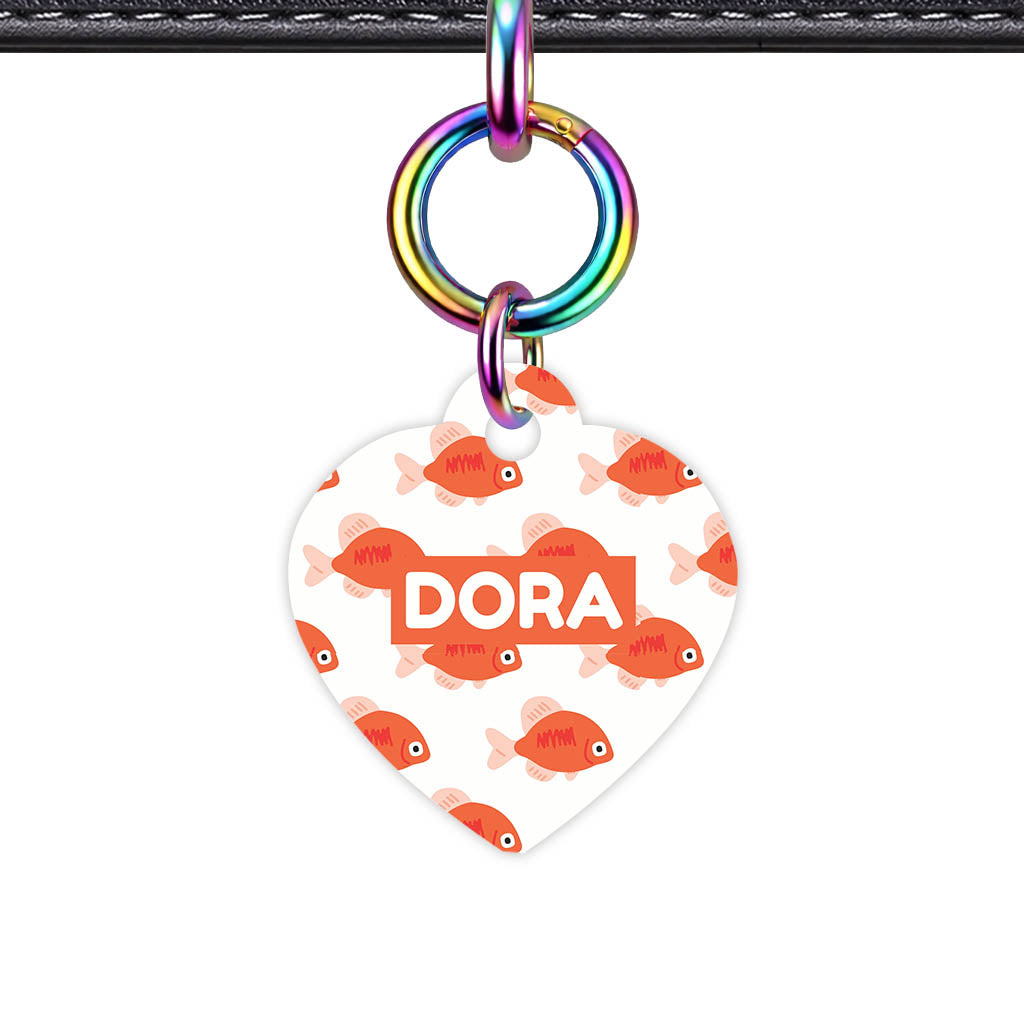 Orange Fishies Classic Pet ID Tag (Dog Tag & Cat Tag)