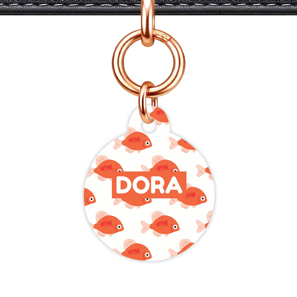 Orange Fishies Classic Pet ID Tag (Dog Tag & Cat Tag)