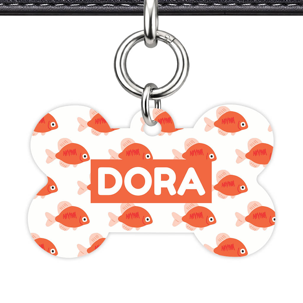 Orange Fishies Classic Pet ID Tag (Dog Tag & Cat Tag)