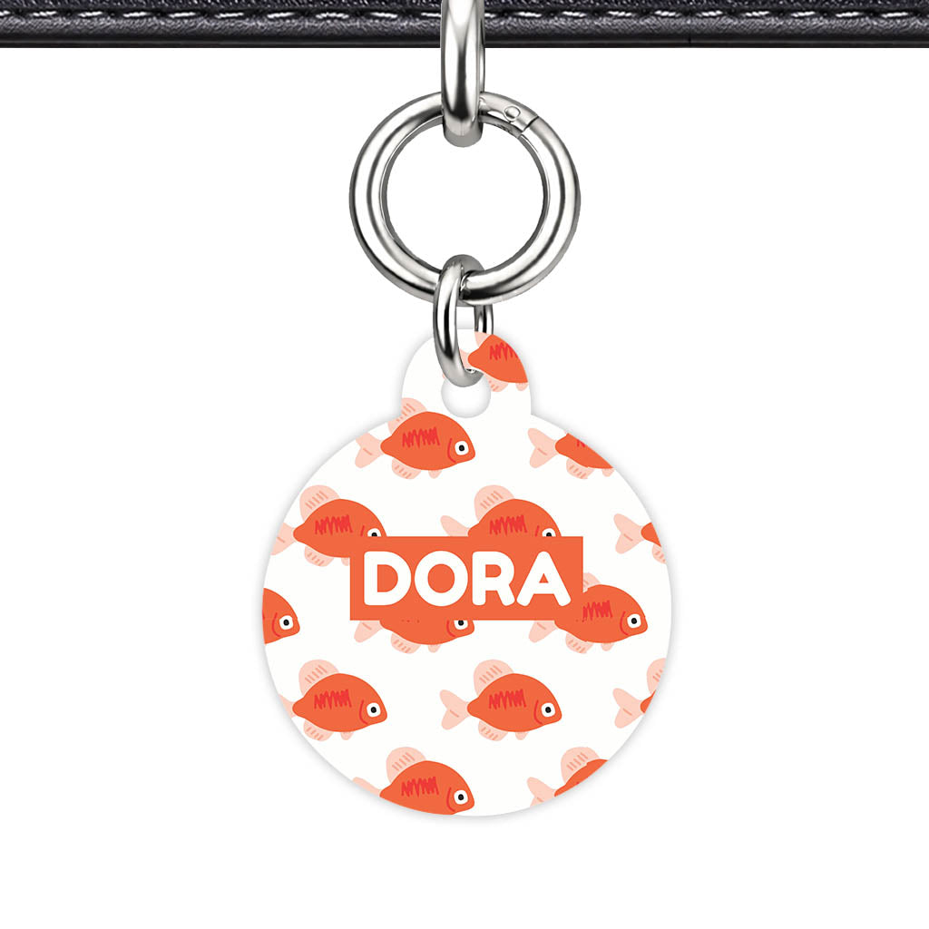 Orange Fishies Classic Pet ID Tag (Dog Tag & Cat Tag)