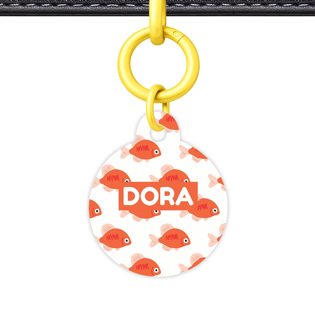 Orange Fishies Classic Pet ID Tag (Dog Tag & Cat Tag)