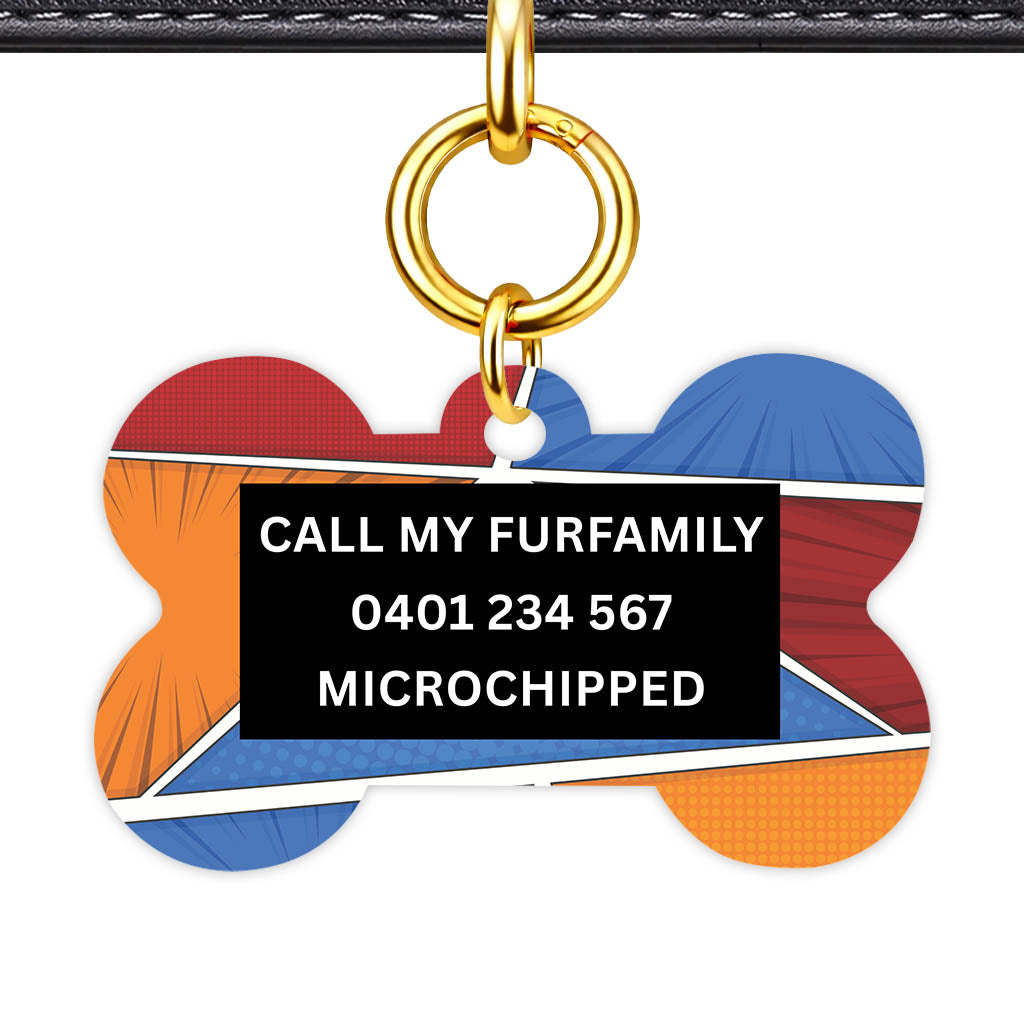 Bold Pattern Classic Pet ID Tag (Dog Tag & Cat Tag)