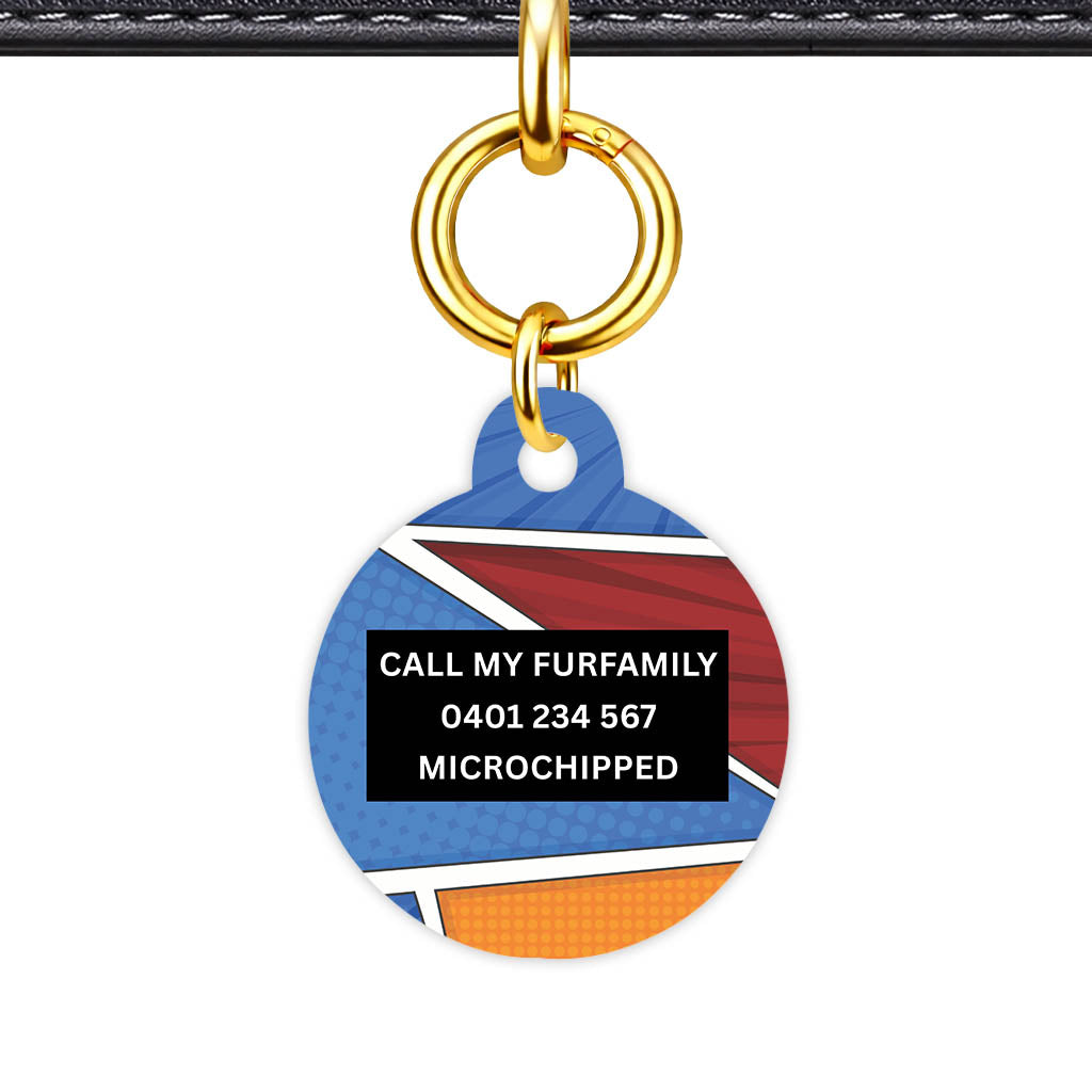 Bold Pattern Classic Pet ID Tag (Dog Tag & Cat Tag)