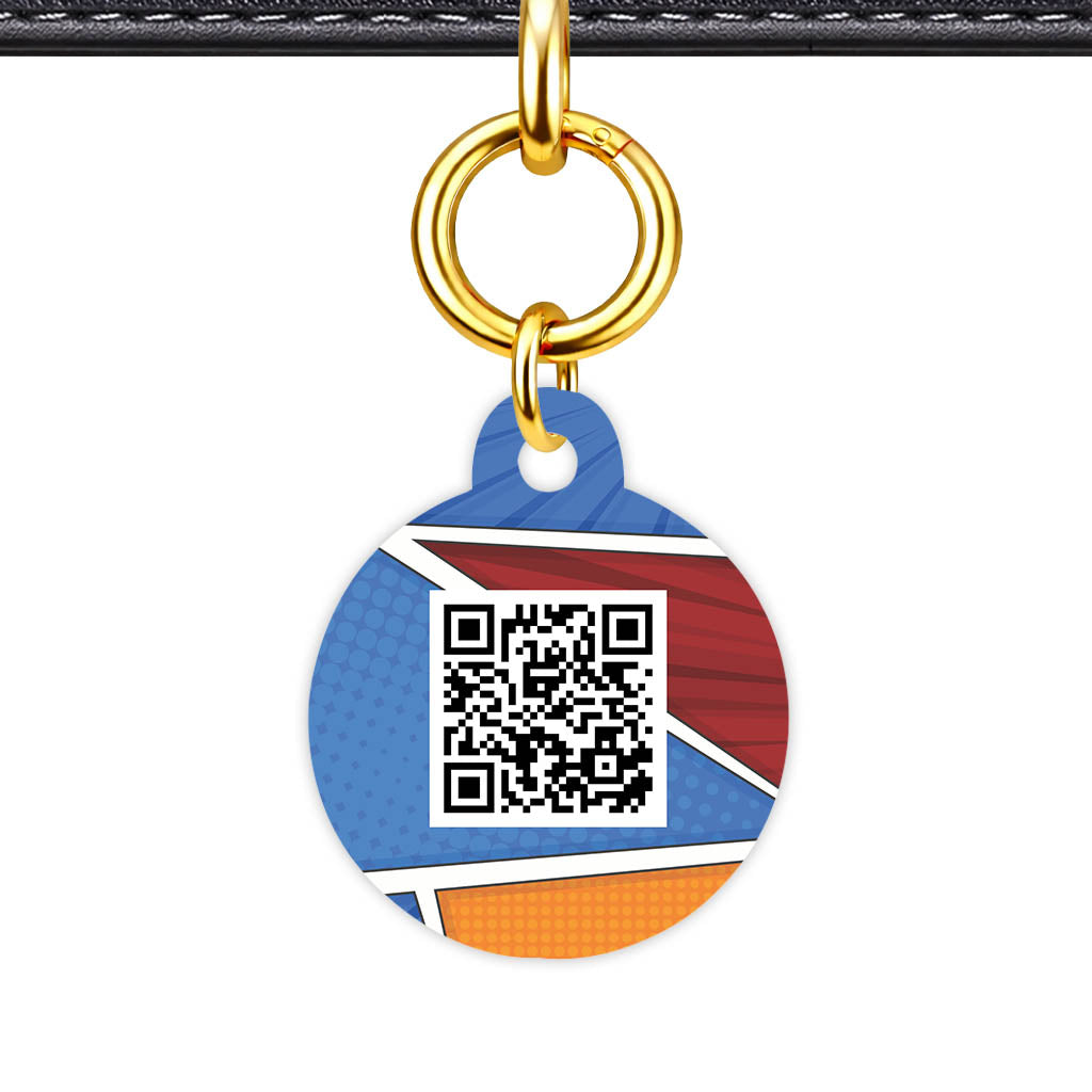 Bold Pattern QR Smart Pet Id Tag Tag (Dog Tag & Cat Tag)