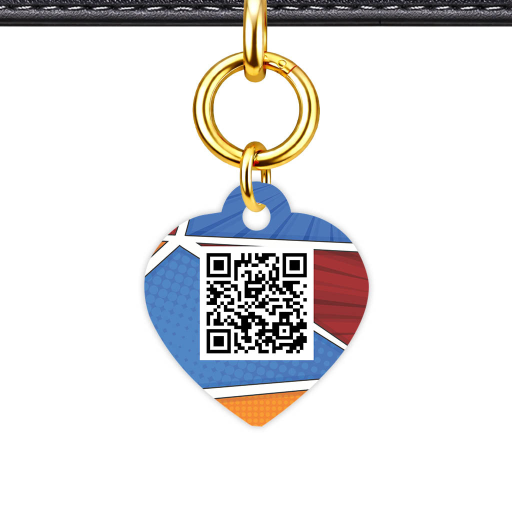 Bold Pattern QR Smart Pet Id Tag Tag (Dog Tag & Cat Tag)