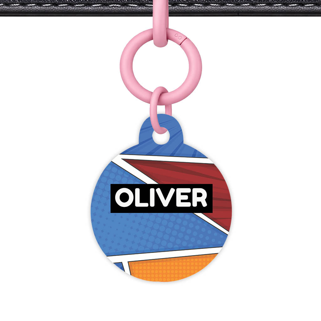 Bold Pattern QR Smart Pet Id Tag Tag (Dog Tag & Cat Tag)