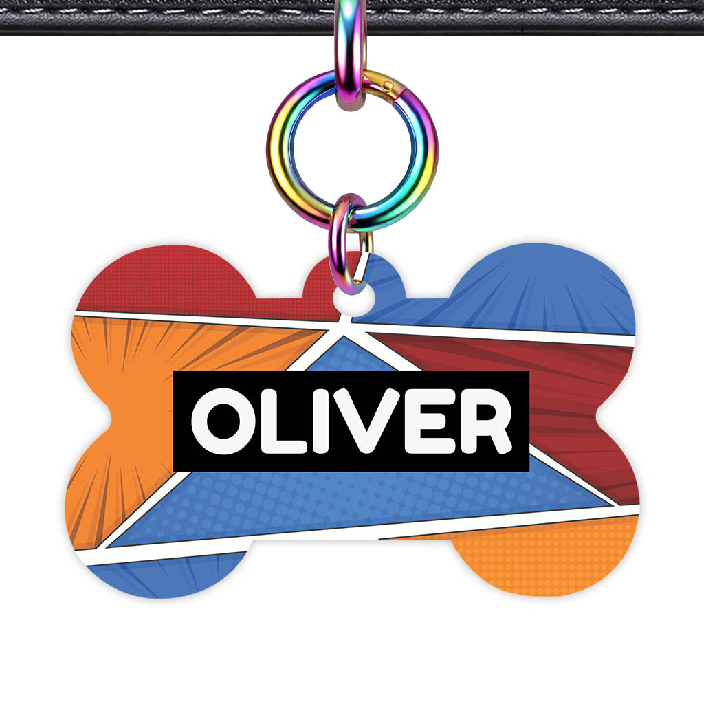 Bold Pattern QR Smart Pet Id Tag Tag (Dog Tag & Cat Tag)