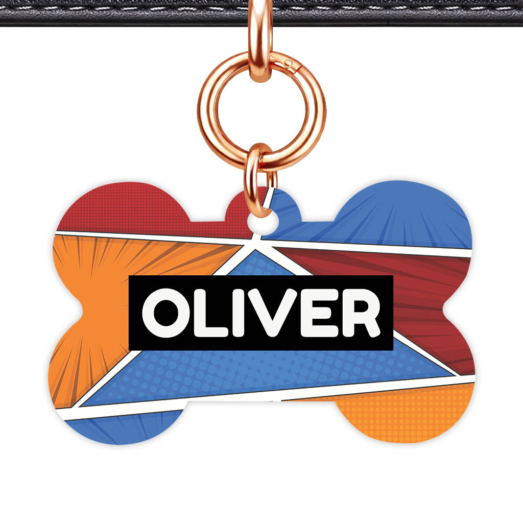 Bold Pattern QR Smart Pet Id Tag Tag (Dog Tag & Cat Tag)