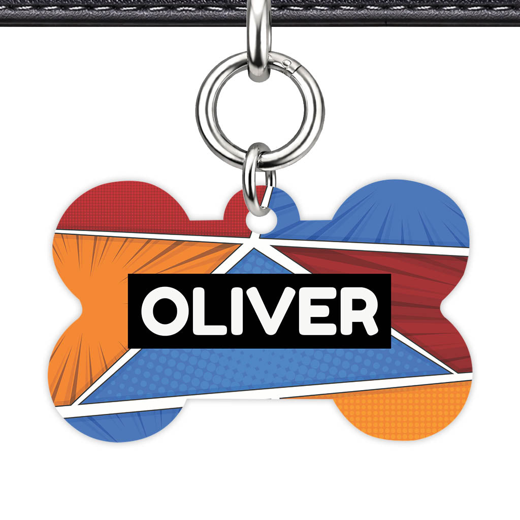 Bold Pattern Classic Pet ID Tag (Dog Tag & Cat Tag)