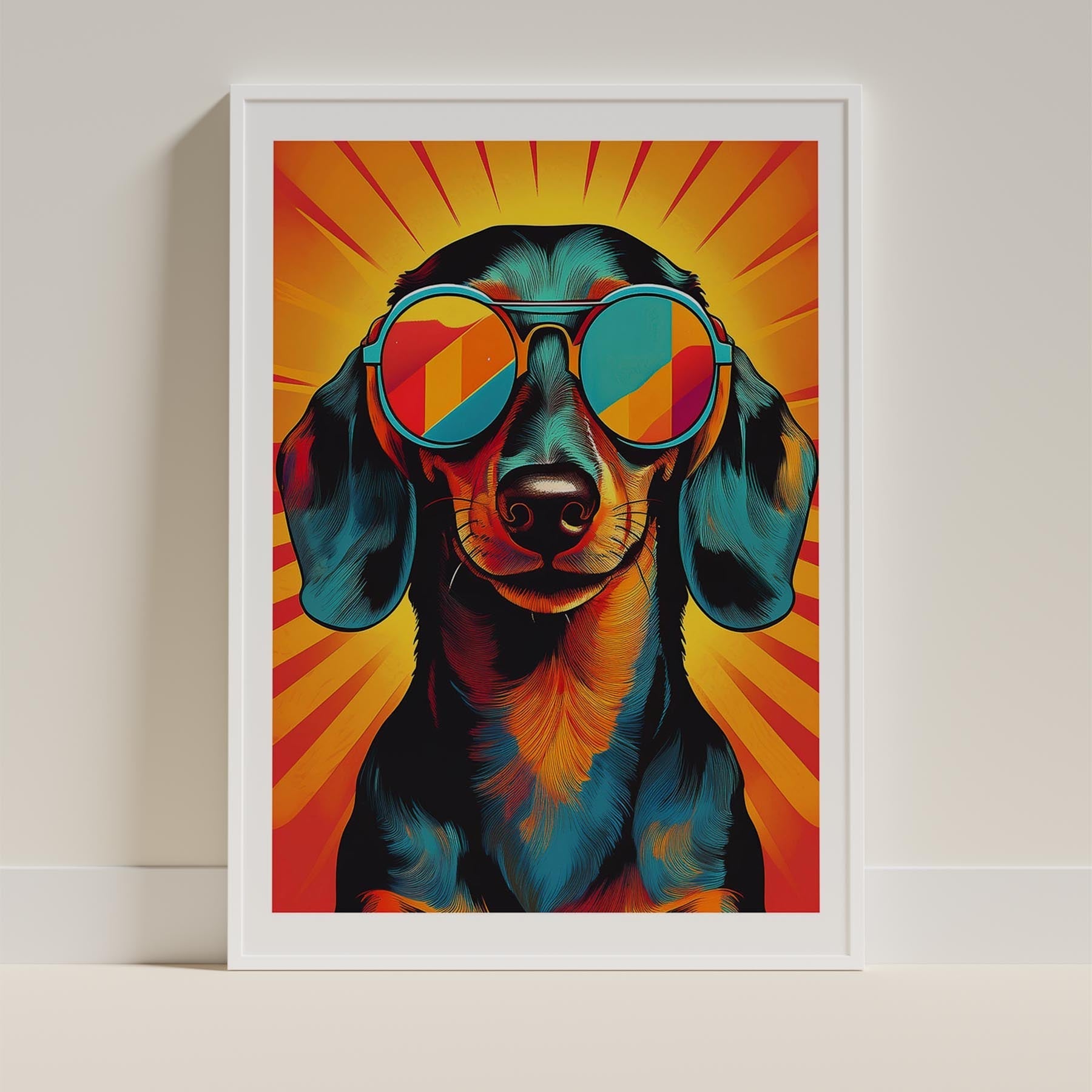 Dachshund In Colourful Sunnies 1 image 9