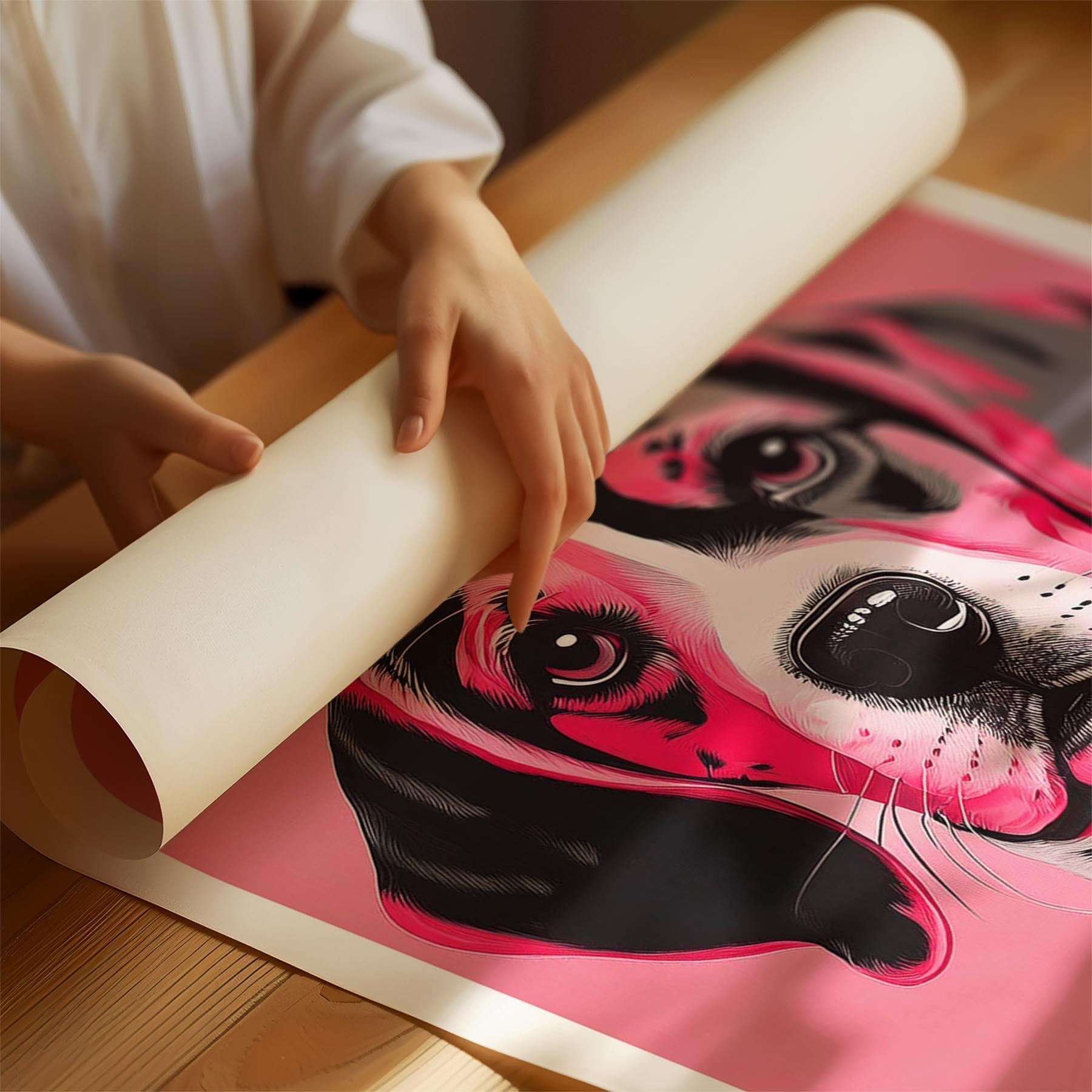 Beagle Pink and Black Dog Series 1 image 1