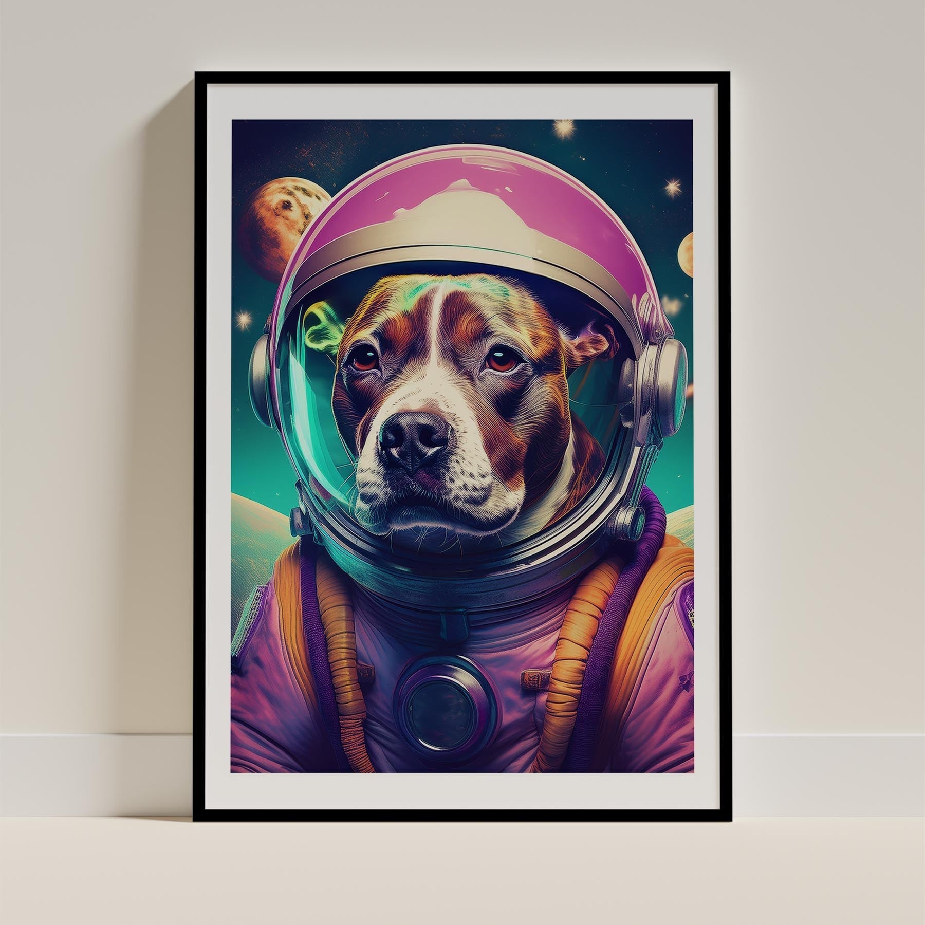 Staffordshire Bull Terrier Space Dogs Series image 0