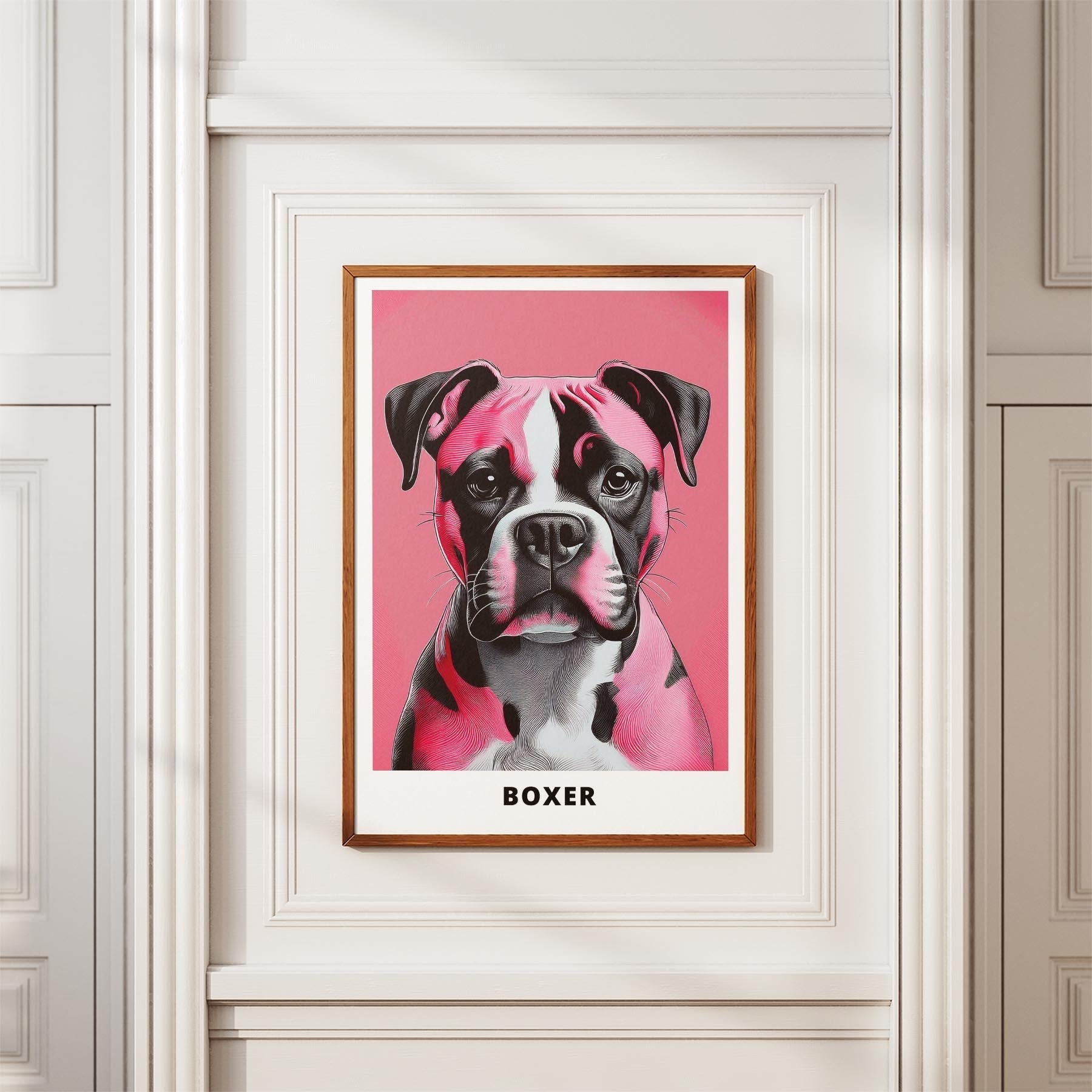 Boxer Pink and Black Dog Series 3 image 3