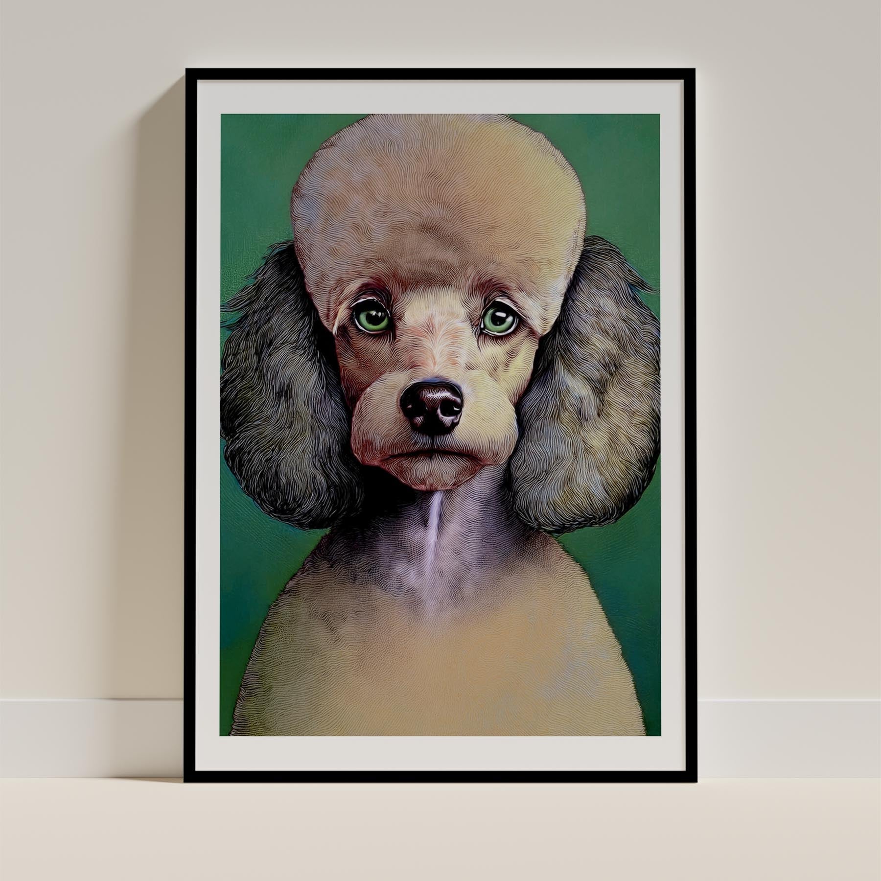 Poodle Green Painted Series image 0