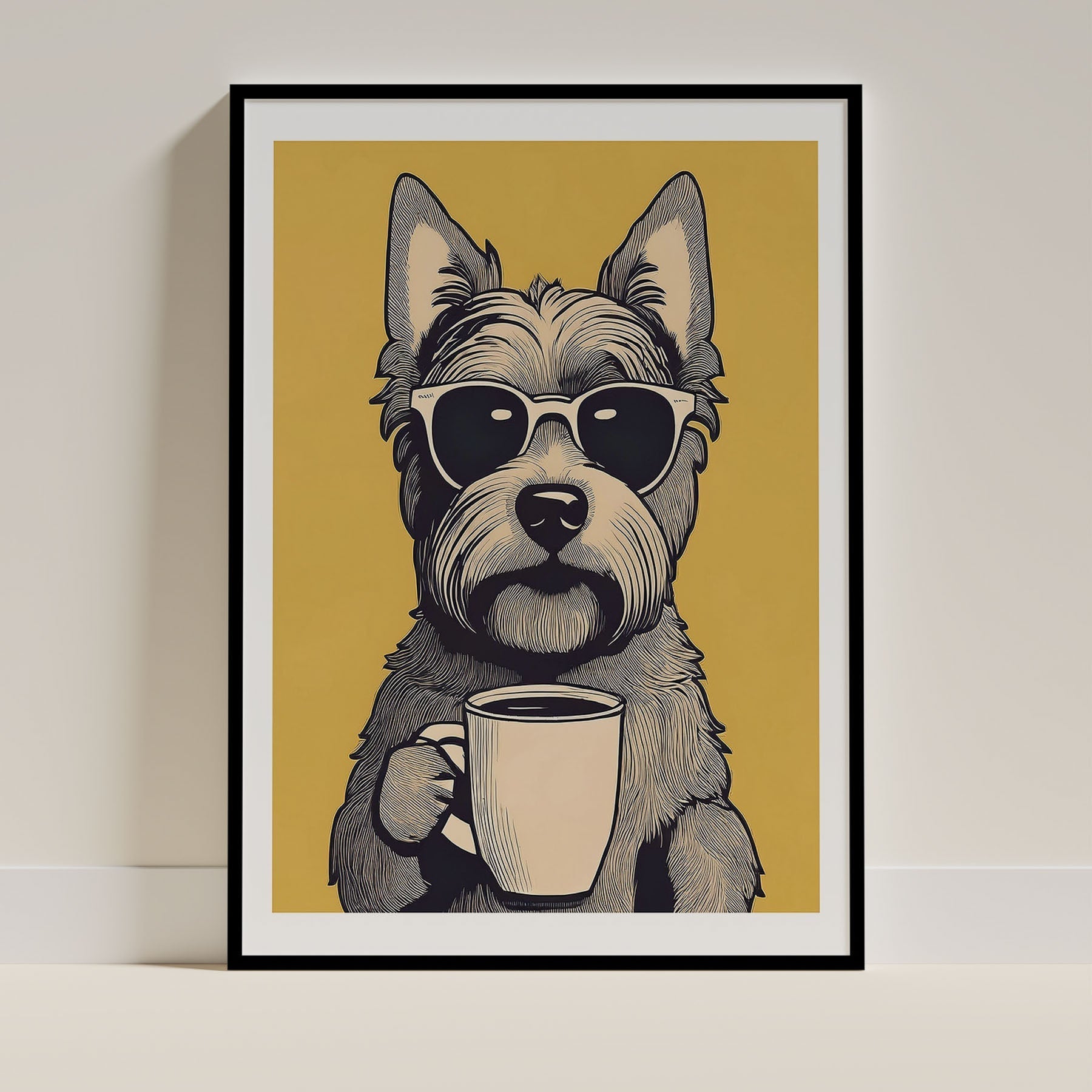 Yorkipoo Dog Art Print Unframed | 4 Unique Designs | Wall Art Gift for Dog Lovers - Image 4 | Dogsy & Co