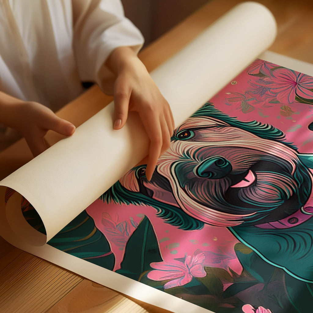 Irish Terrier Flowery Dog image 1