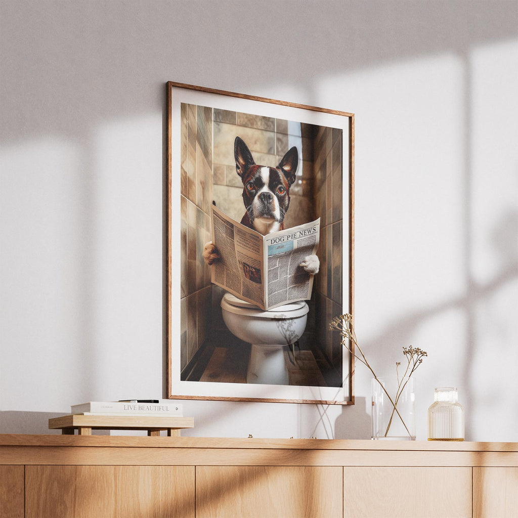 Boston Terrier Toilet Humour Dog Series 3 image 5