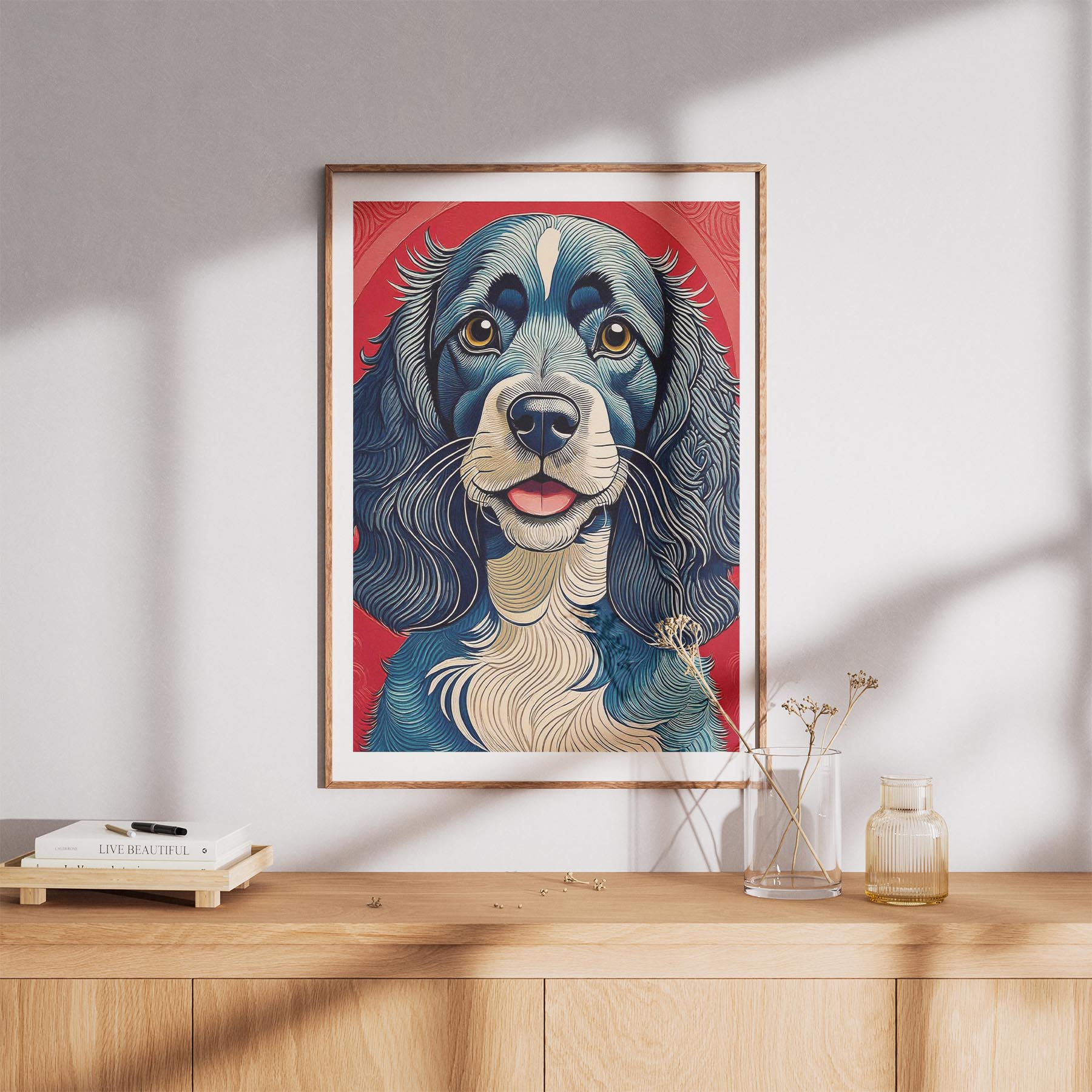 Cocker Spaniel Hokusai Japanese Inspired Dog Series image 8