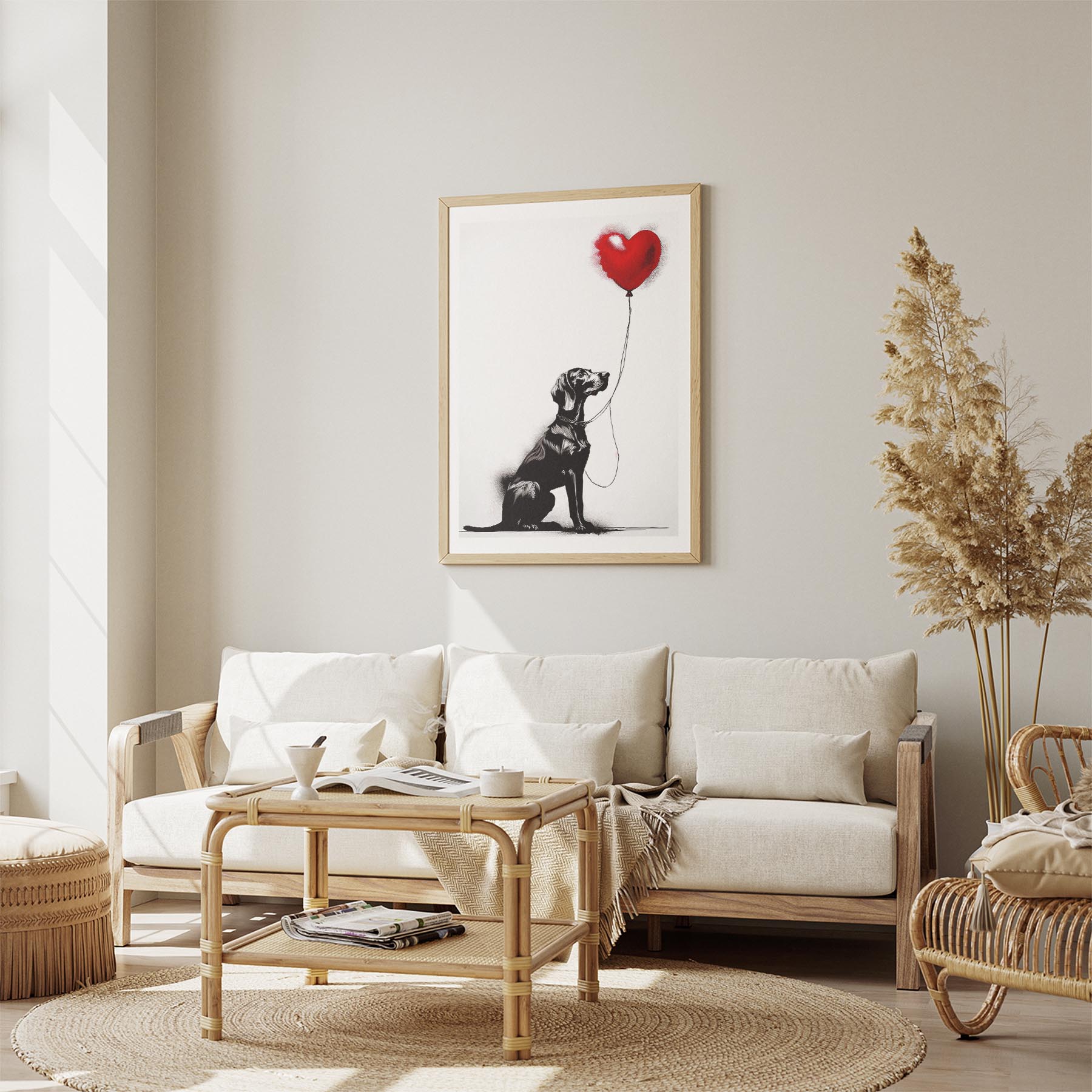 Hungarian Vizsla DOGSY Series inspired by the Art of Banksy image 2