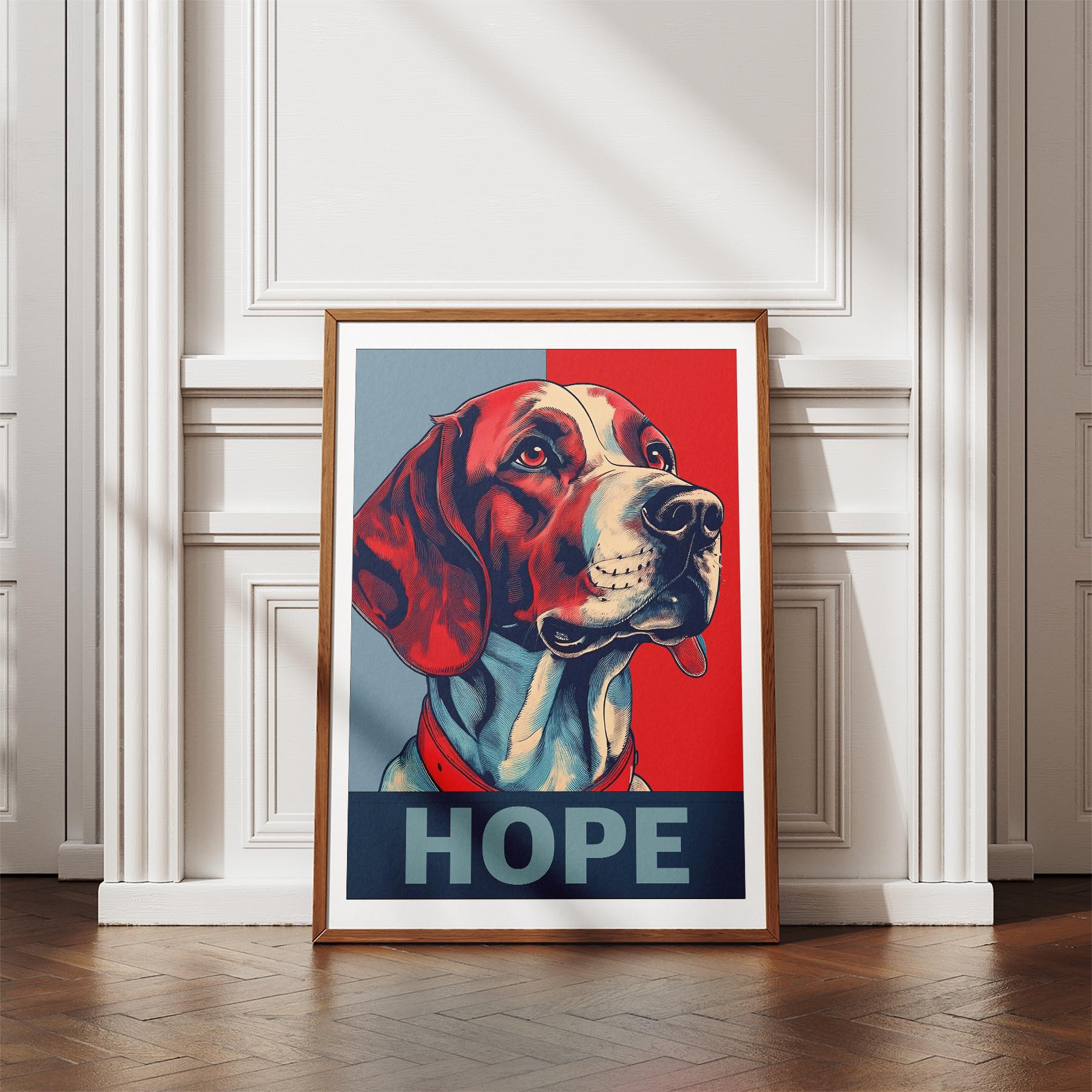 English Setter HOPE Series Inspired by the Obama Poster image 4