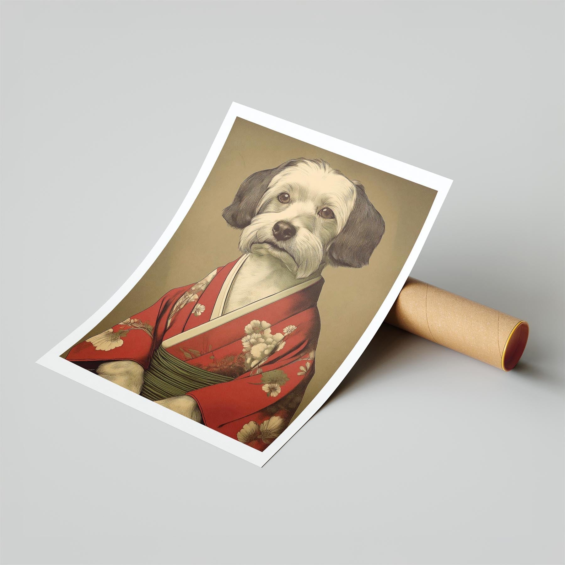 Australian Silky Terrier Japanse Kimono Dog Series image 6