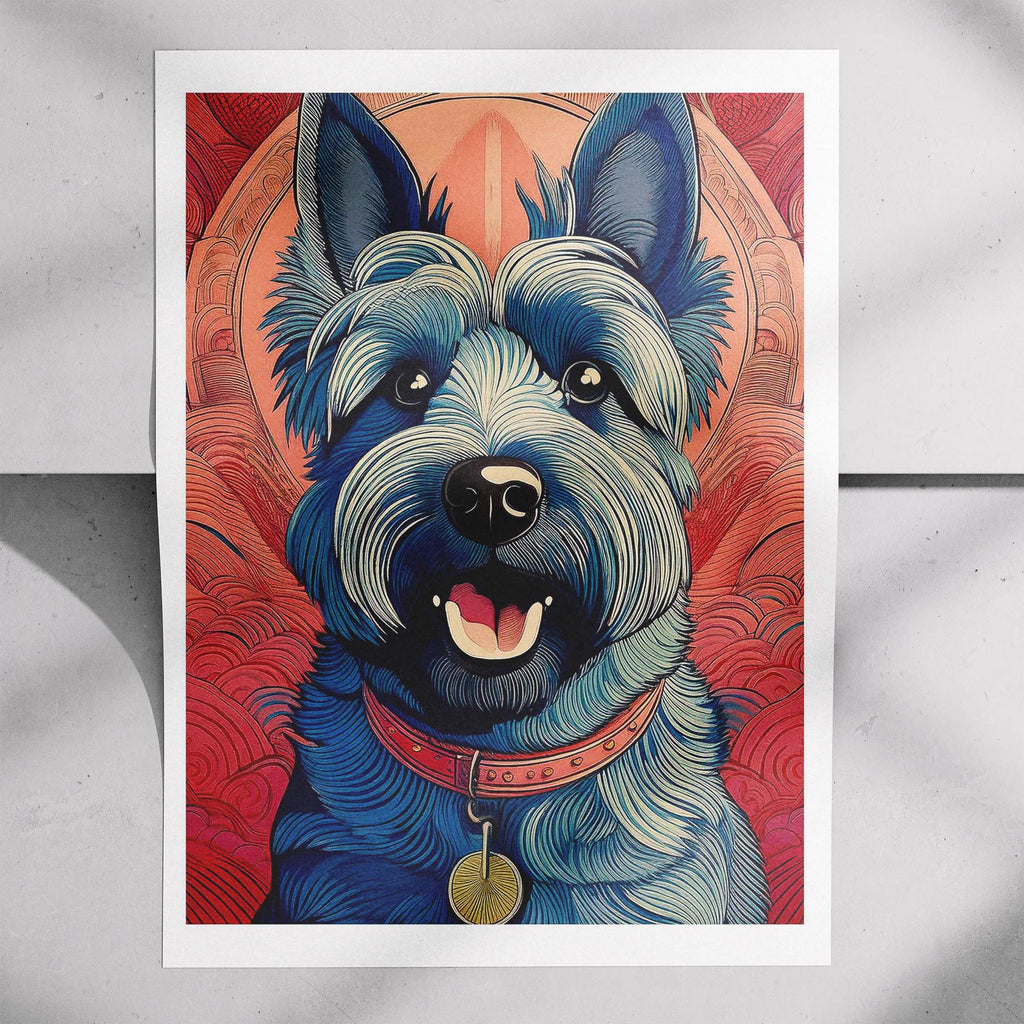 Scottish Terrier Hokusai Japanese Inspired Dog Series 1 image 7