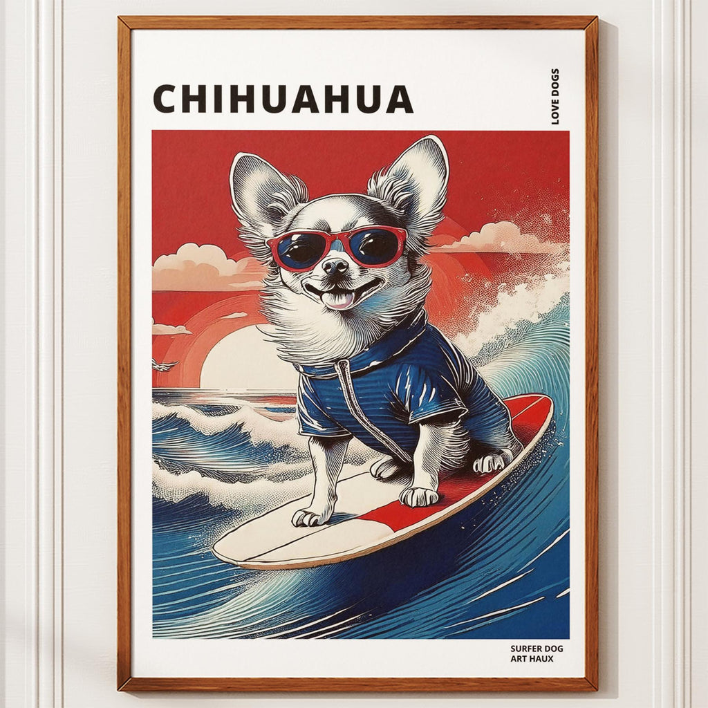Chihuahua Hokosai Surfer Dogs 1 image 10